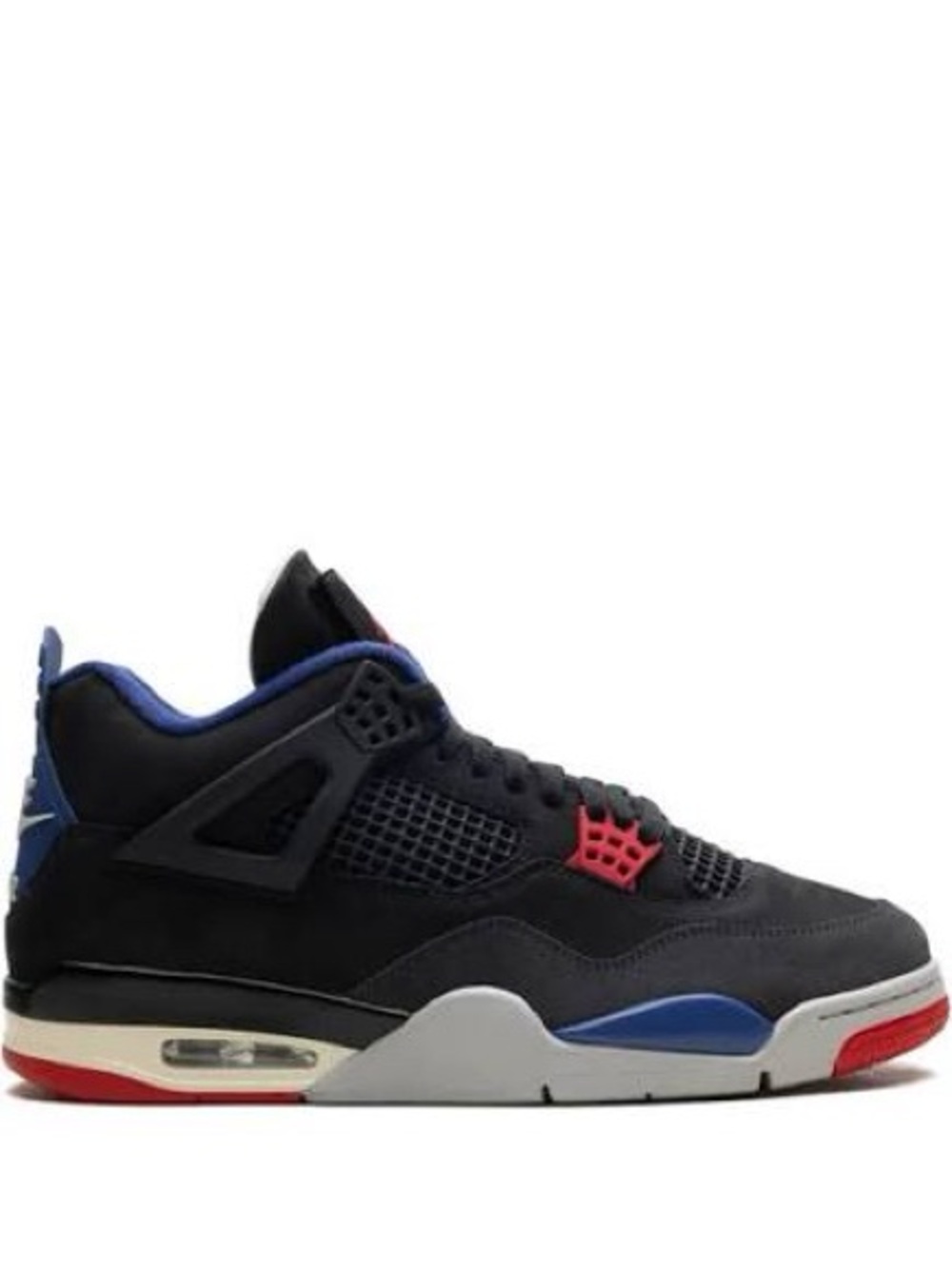 Jordan 4 Air -Black/Fire Red/Royal Blue